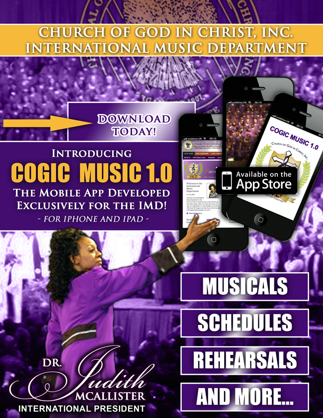 we have an app for that church of god in christ inc cogic church musical flyer