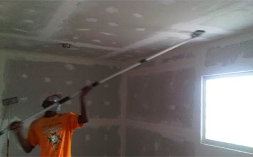 Drywall and Sanding of Orphanage.
