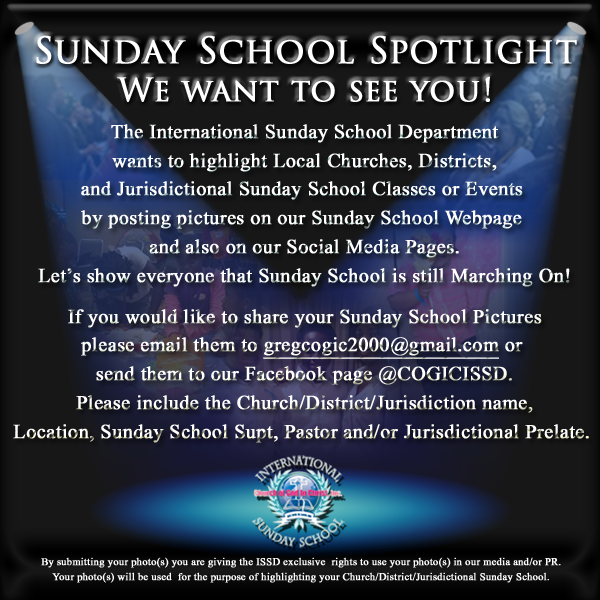 Sunday School Spotlight International Sunday School Department