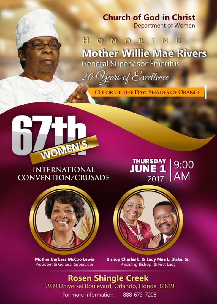 Honoring Mother Willie Mae Rivers International COGIC Women's Department
