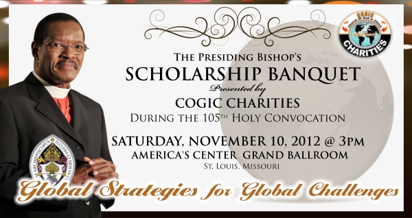 save the date 2012 presiding bishopâ s banquet presented by cogic