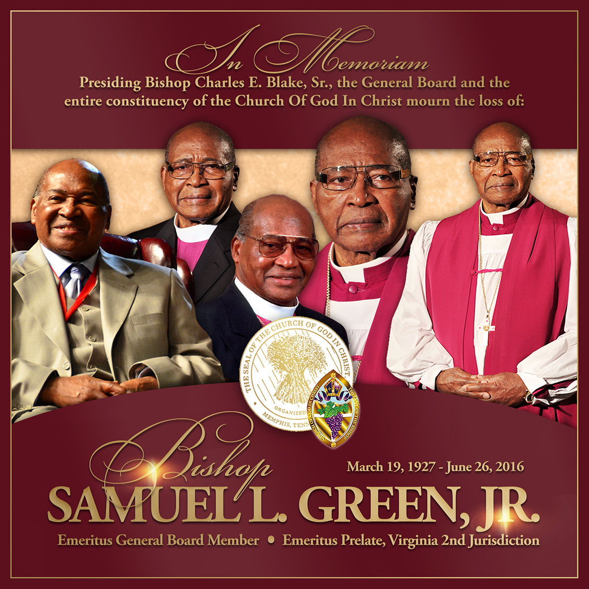 COGIC Mourns the Loss of General Board Member