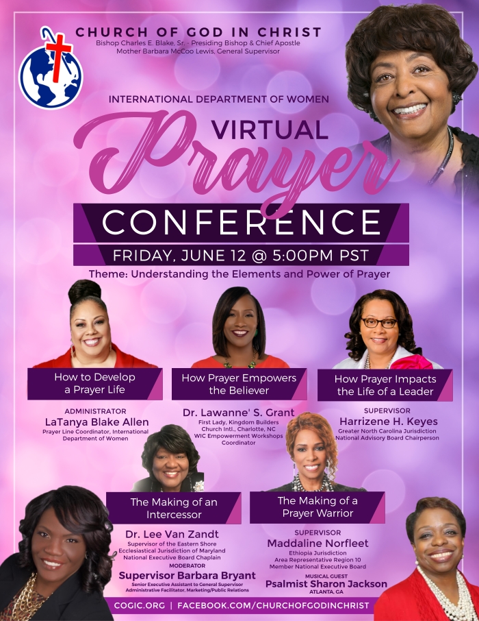 International Department Women Virtual Prayer Conference Church Of