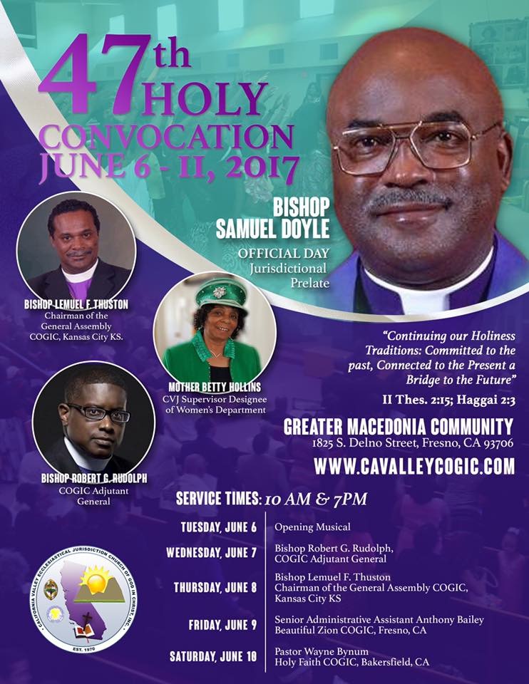 CA Valley Holy Convocation COGIC Adjutancy