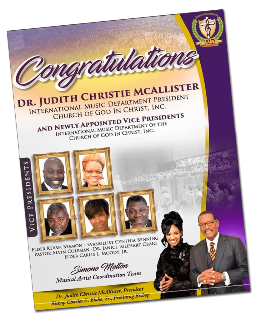 Souvenir journal church of god in christ inc 