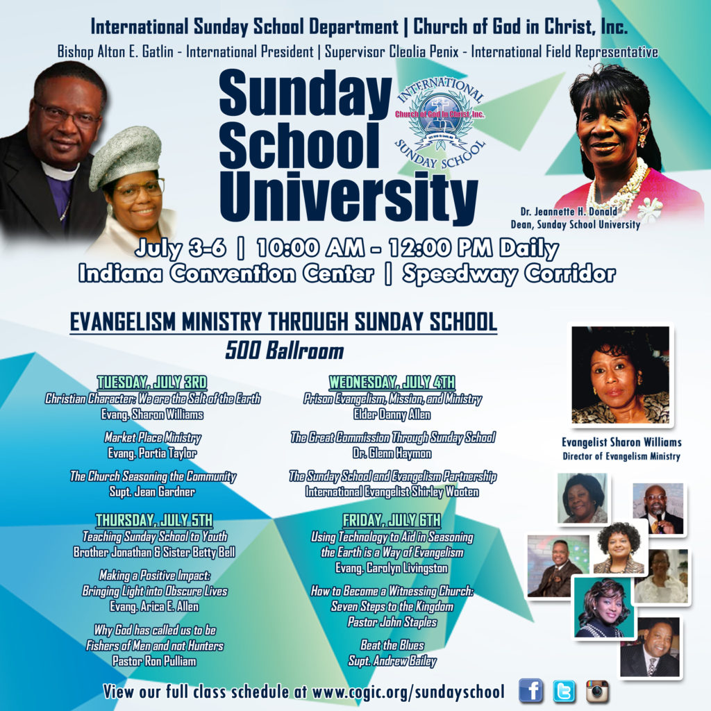 EVANGELISM MINISTRY International Sunday School Department