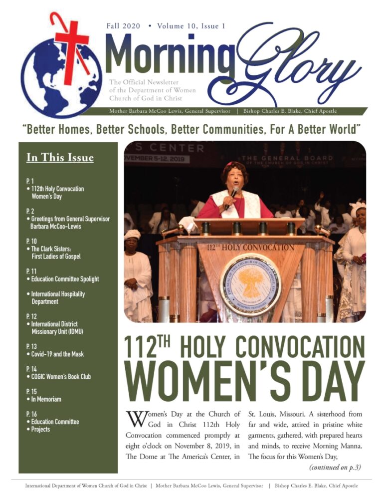 News & Press Releases International COGIC Women's Department
