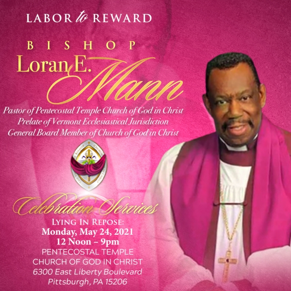 Venue Change Celebration of Life Honoring Loran E. Mann