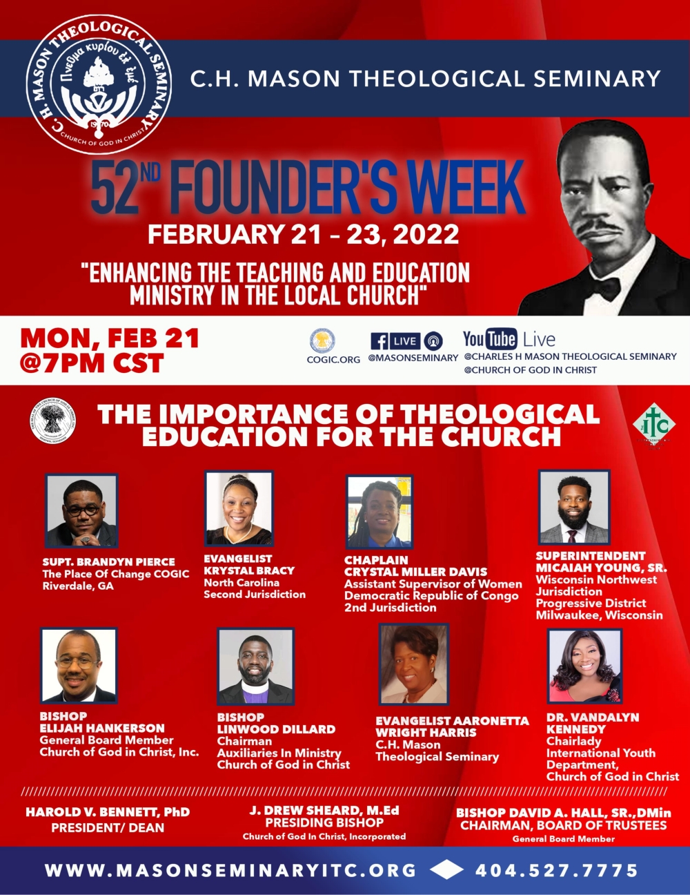 C.H. Mason Theological Seminary Founder’s Week Church Of God In Christ