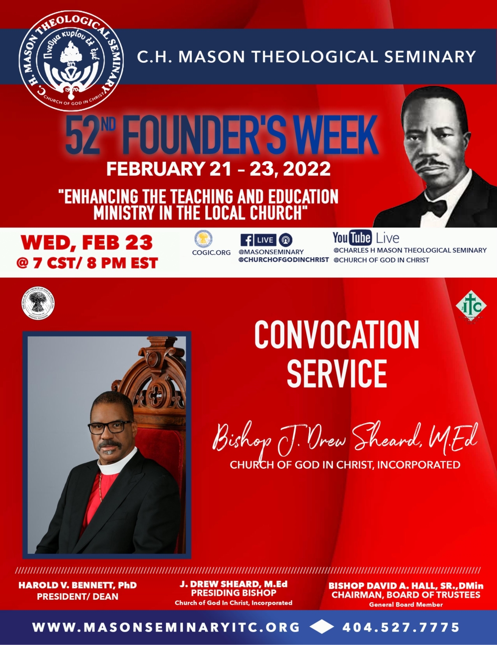 C.H. Mason Theological Seminary Founder’s Week Church Of God In Christ