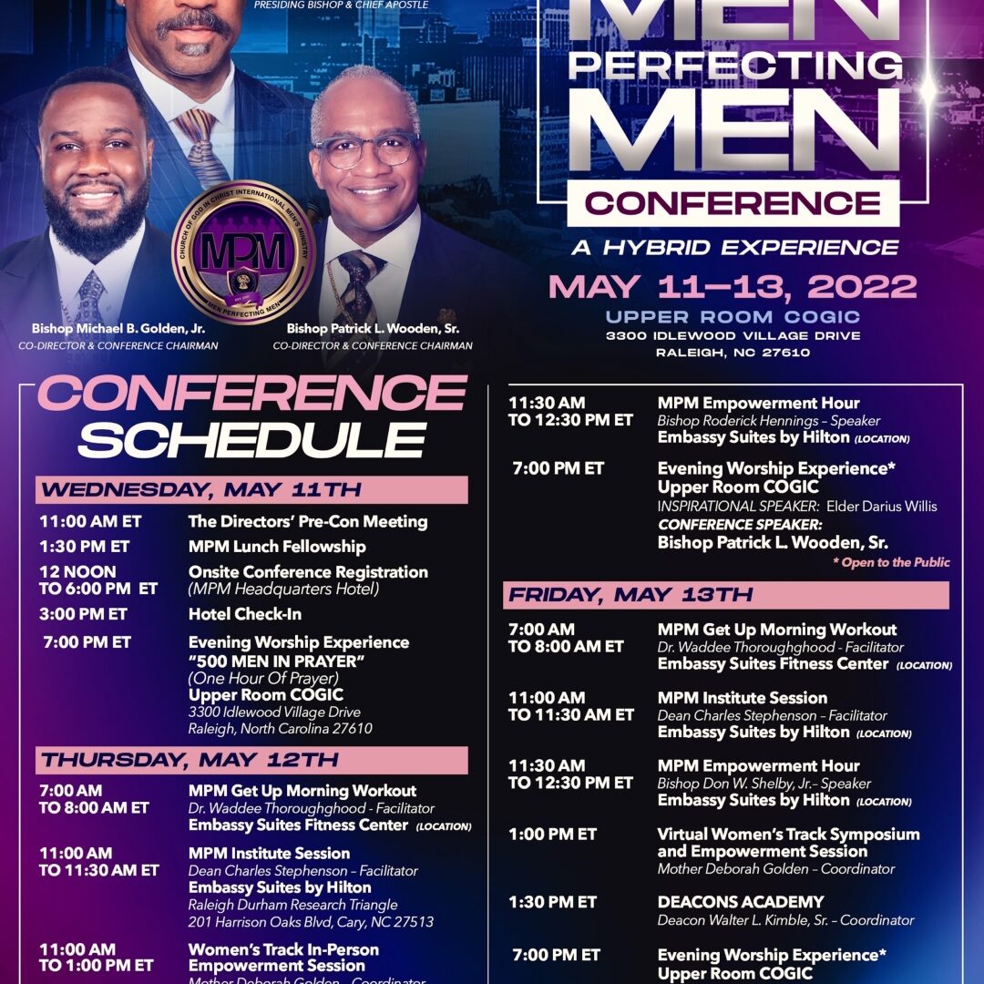 2022 Men Perfecting Men Conference Church Of God In Christ