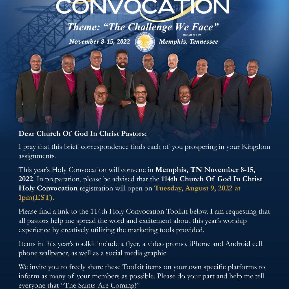 114th Holy Convocation Pastor S Toolkit Church Of God In Christ 114th Holy Convocation Pastor S Toolkit Church Of God In Christ