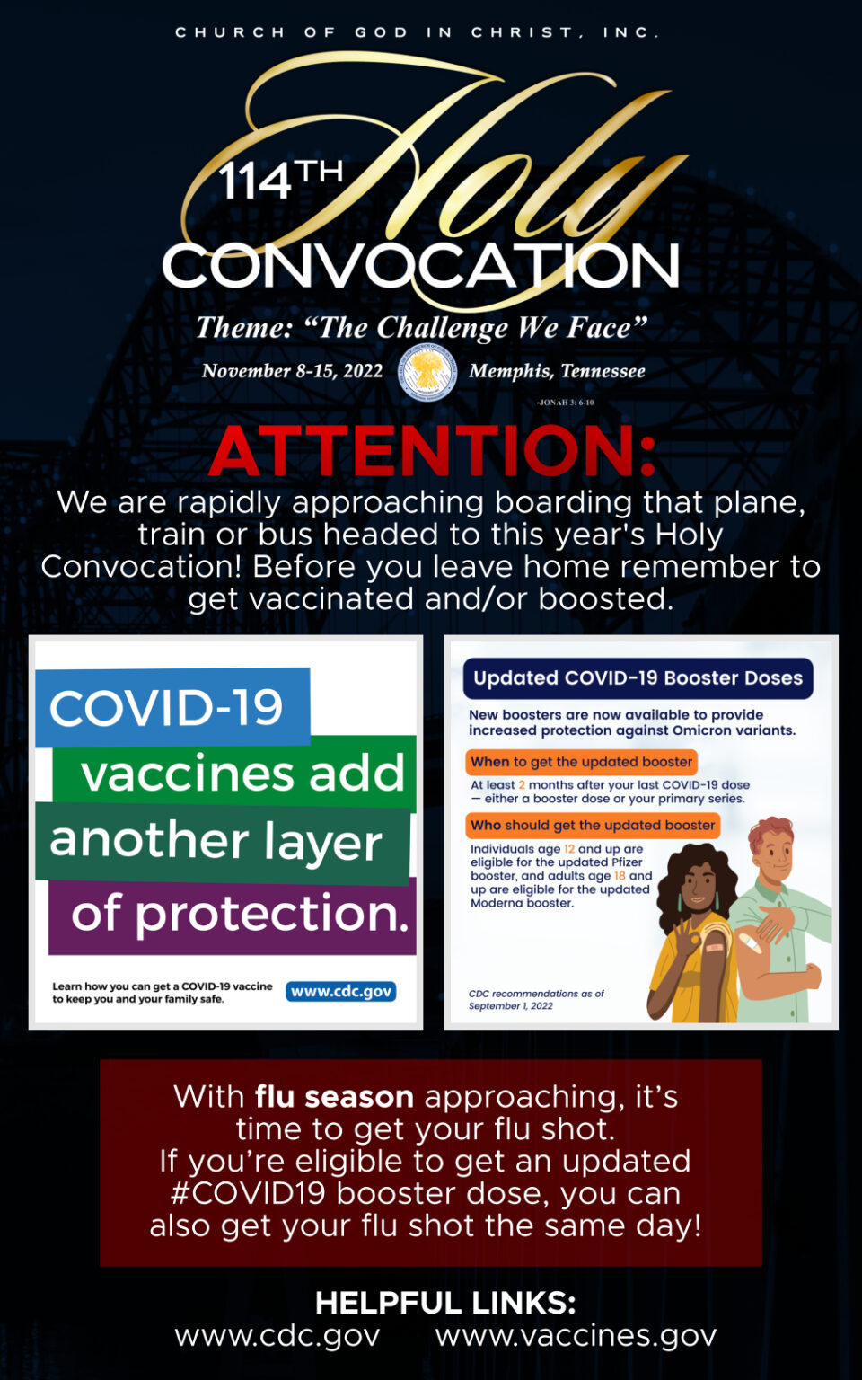 114th Holy Convocation COVID Vaccinations and Boosters Church Of God