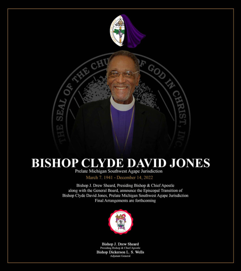 COGIC Mourns the Passing of Clyde David Jones Church Of God In