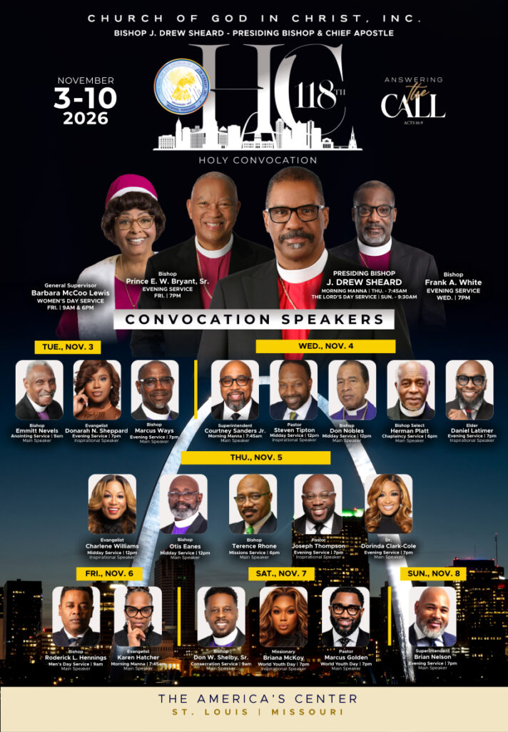 Comvogation 118th Holy Convocation Newsletter - Church Of God In Christ